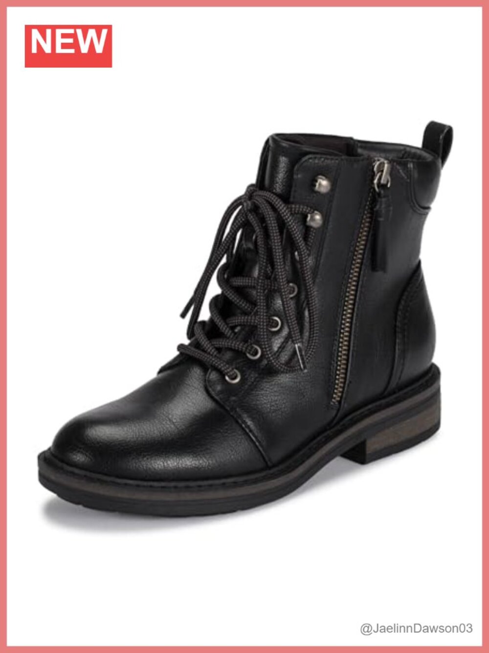 BareTraps Amysue Lace Up Ankle Booties Synthetic Block Heel Side Zipper